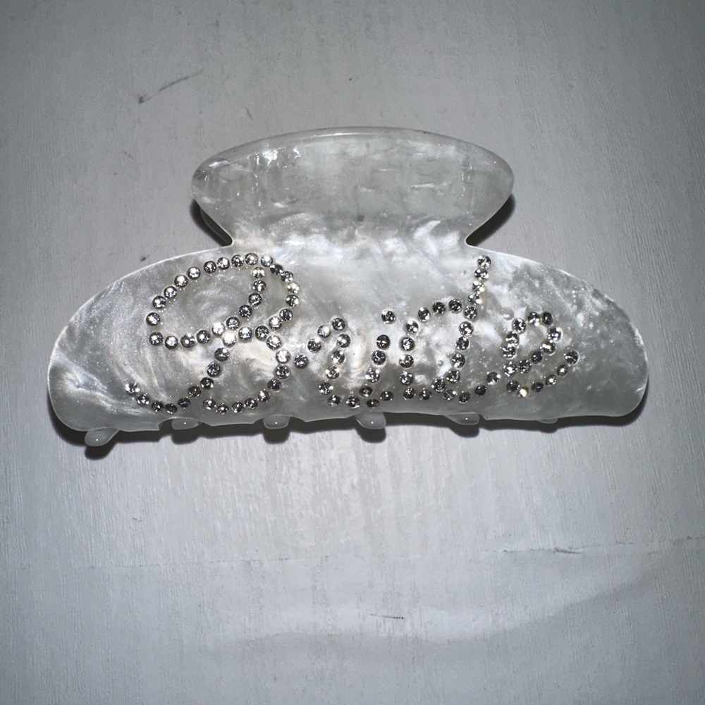 Bride hair claw clip. Never worn
